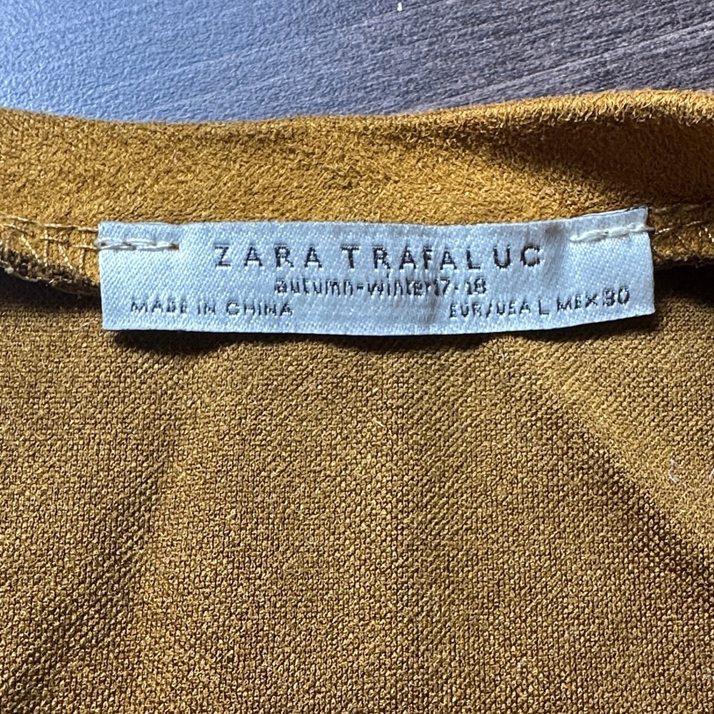 Zara Trafaluc Mustard Shift Dress
